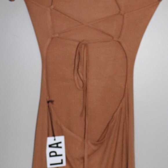 LPA Cachi Dress in Almond Color Size M - Picture 4 of 6